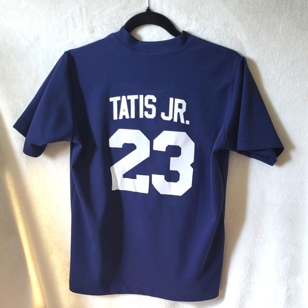 Rawlings Fernando Tatis Jr. Padres Shirt Blue Youth LARGE